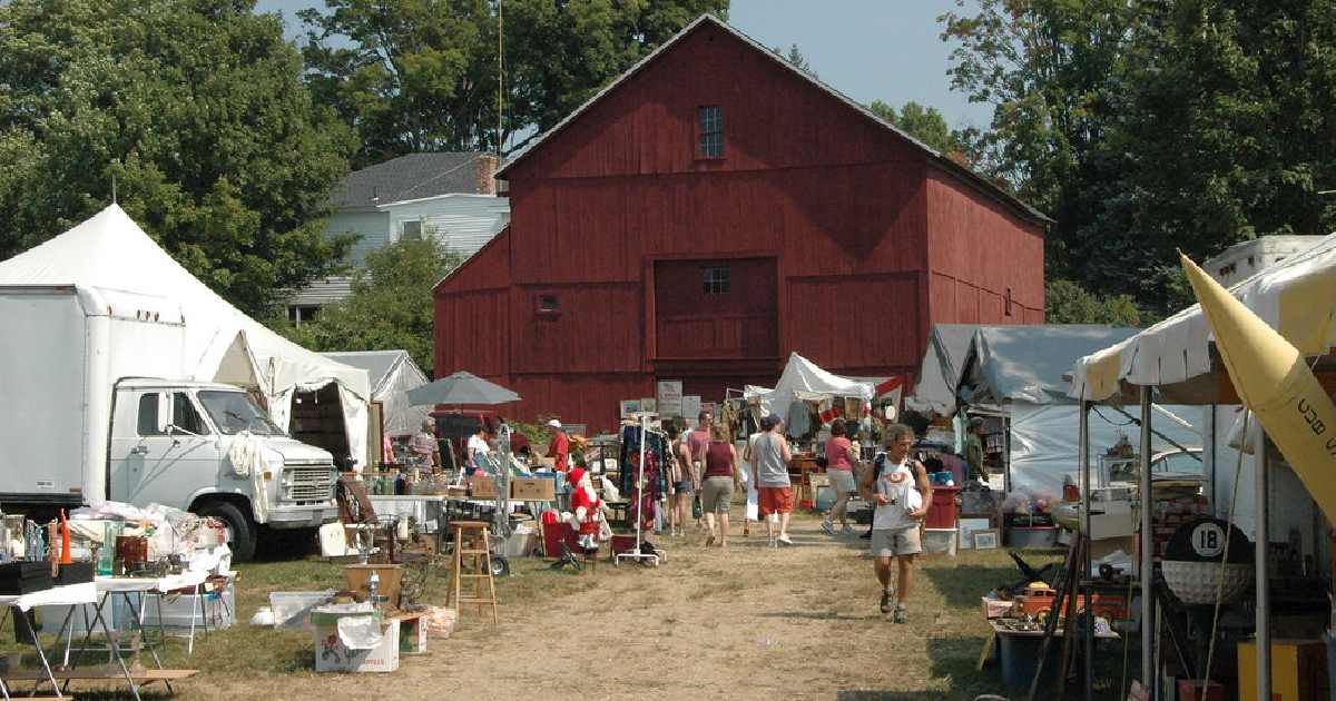 Brimfield Antique Flea Market - largest flea markets in the united states